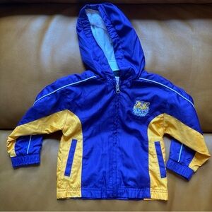 Kid Athlete LSU Tigers NCAA Windbreaker Jacket  3T Toddler Vintage Y2K